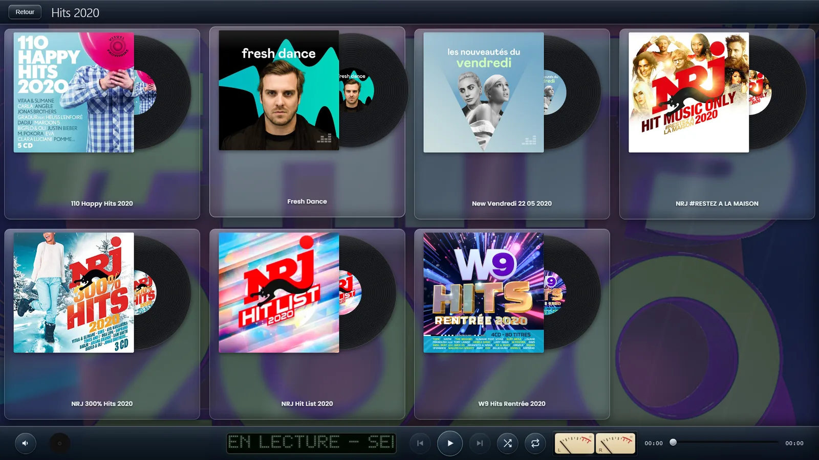 Les albums d’un artiste — Capture de l’application