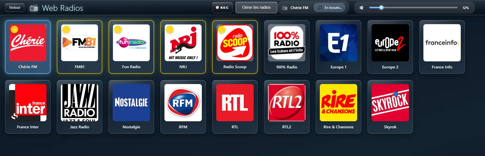 Écoute de Radios en Ligne